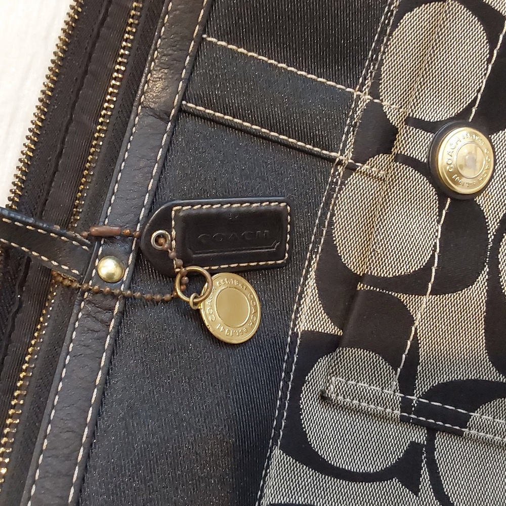 COACH signature tote - Picture 2 of 8